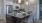 a kitchen with a large island
